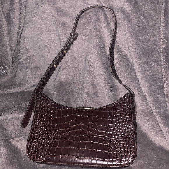 Leather brown hip shoulder bag - Picture 1 of 5